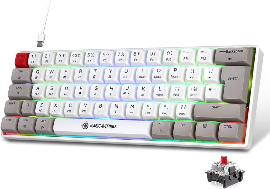 MAGIC-REFINER MK21 60% Percent Mechanical Keyboard