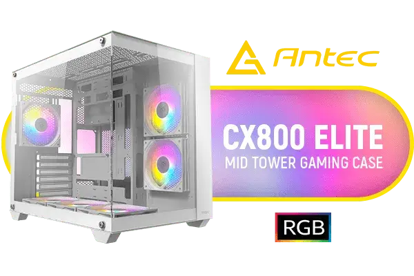 Antec CX800 Elite RGB Mid Tower - WHITE